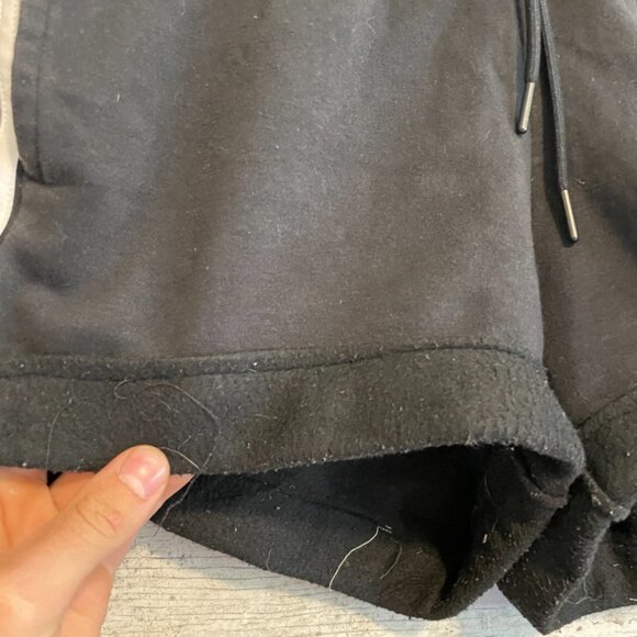 Adidas Athletic Black Women's Fleece Jogger Gym Sweat shorts - Picture 4 of 4